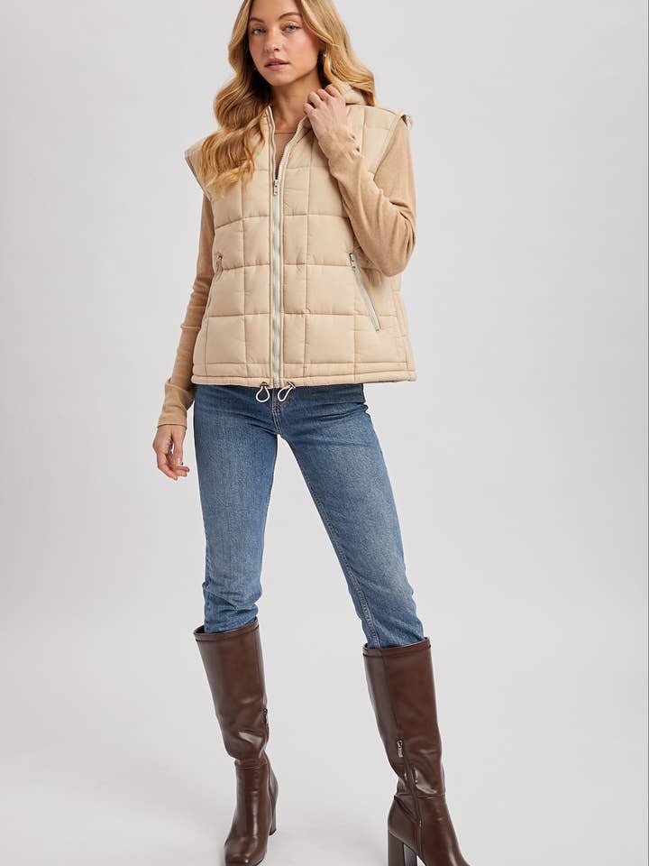 Bluivy – Colete - Mulher por atacado – COLETE COM CAPUZ COM ZÍPER9