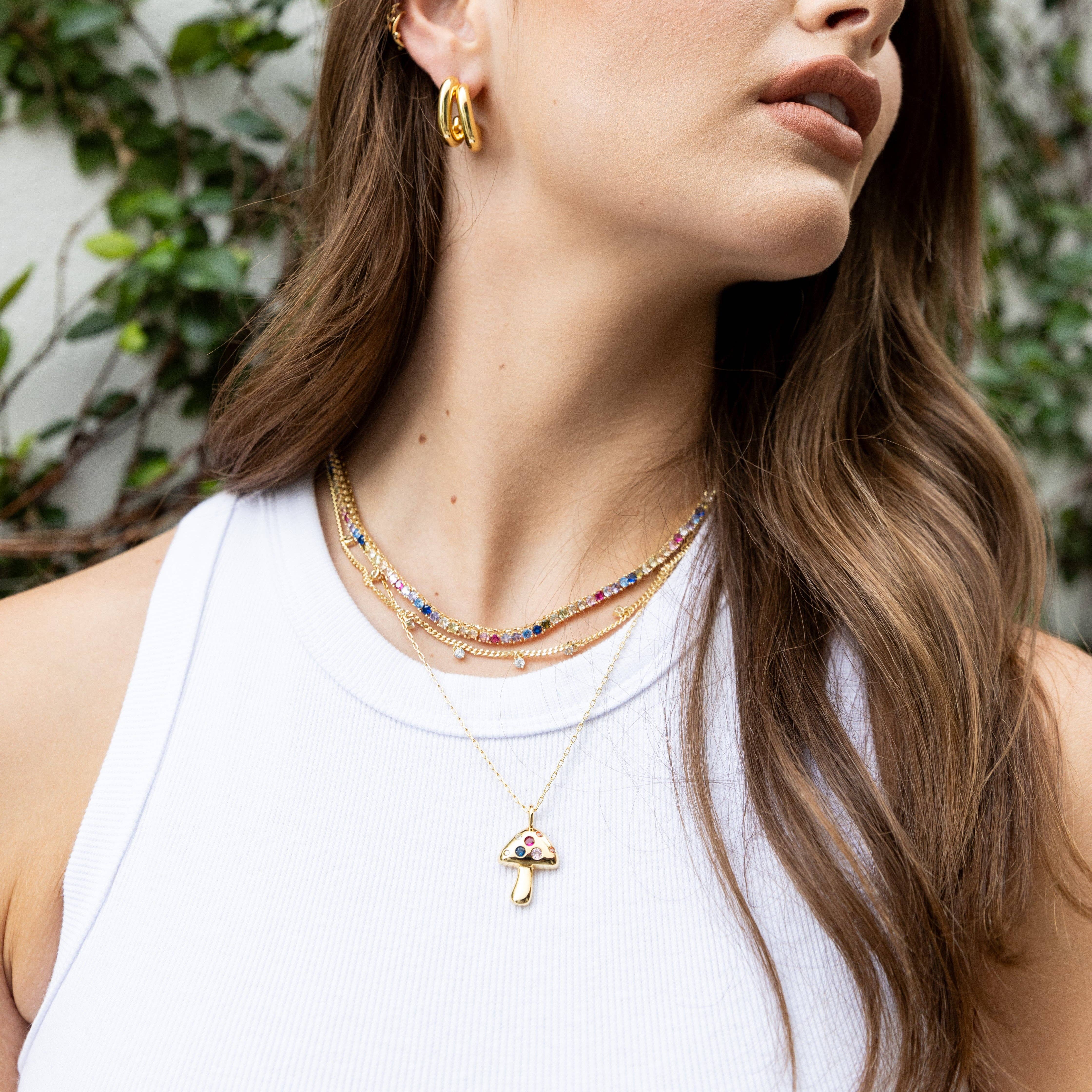 Sahira Jewelry Design – Großhandel Kette mit Anhänger/Charm – Meadow Shroom Halskette2