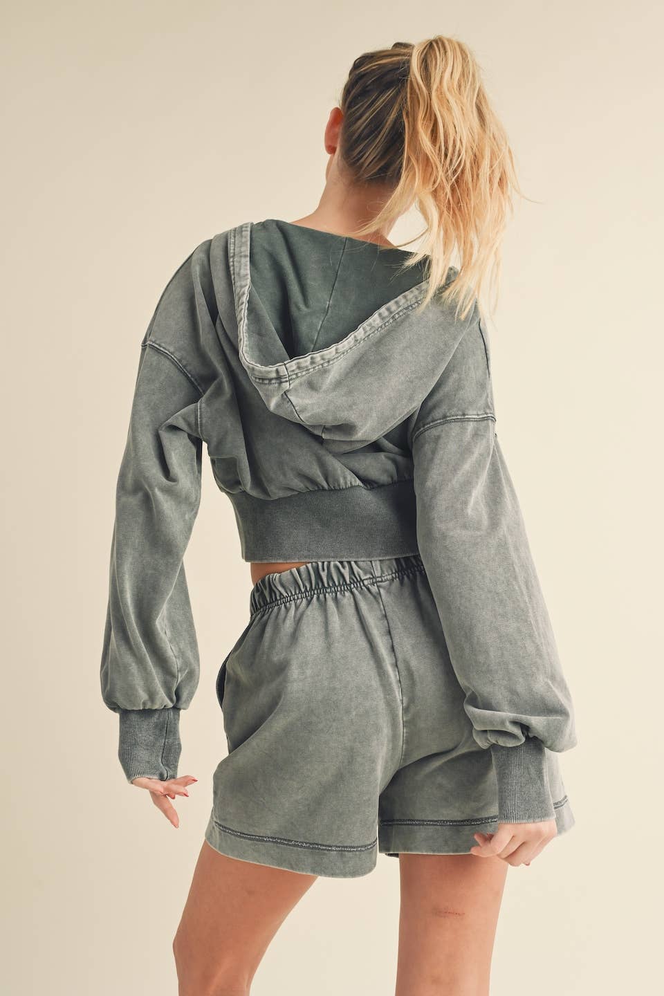 KIMBERLY C - Wholesale Hoodie - Women's - Mineral Wash Zip-Up Hoodie6