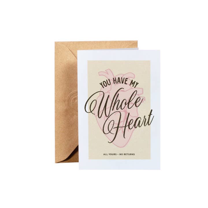 You Have My Whole Heart Greeting Card for wholesale by Gold St. Press