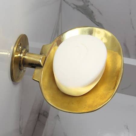bazarifinagh - Wholesale Bath Soap Dish - Handmade wall Mounted Brass Soap Dish with luxury design0