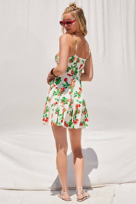 Ivory Printed Cut Out Dress for wholesale on Faire4