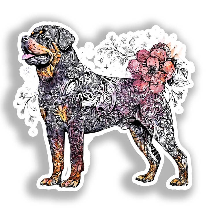 Rottweiler Hund Aufkleber # A018095 für den Großhandel von Yoonek Graphics