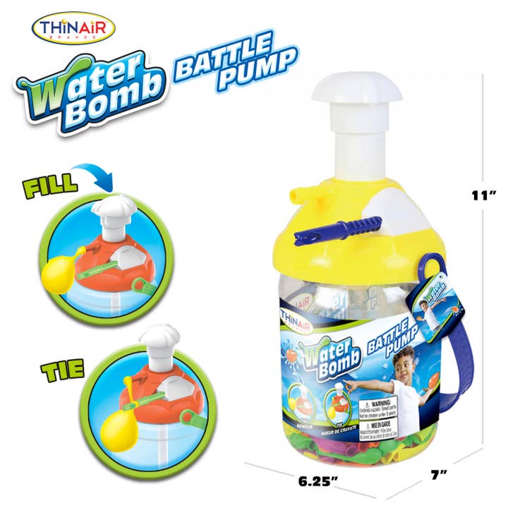 Thin Air Brands - Wholesale Inflatable Toy - Kids & Baby - Water Balloon Battle Pump