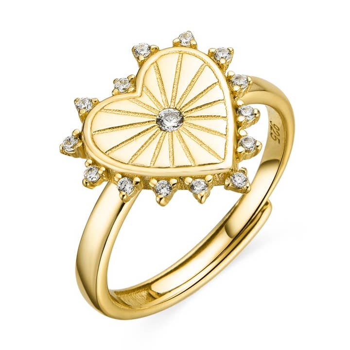 Luxenter - Wholesale Multi-Stone Ring - Anillo Luxenter de Plata de Ley 925 y Circonita Brillante acabado oro 18k - Nimed0