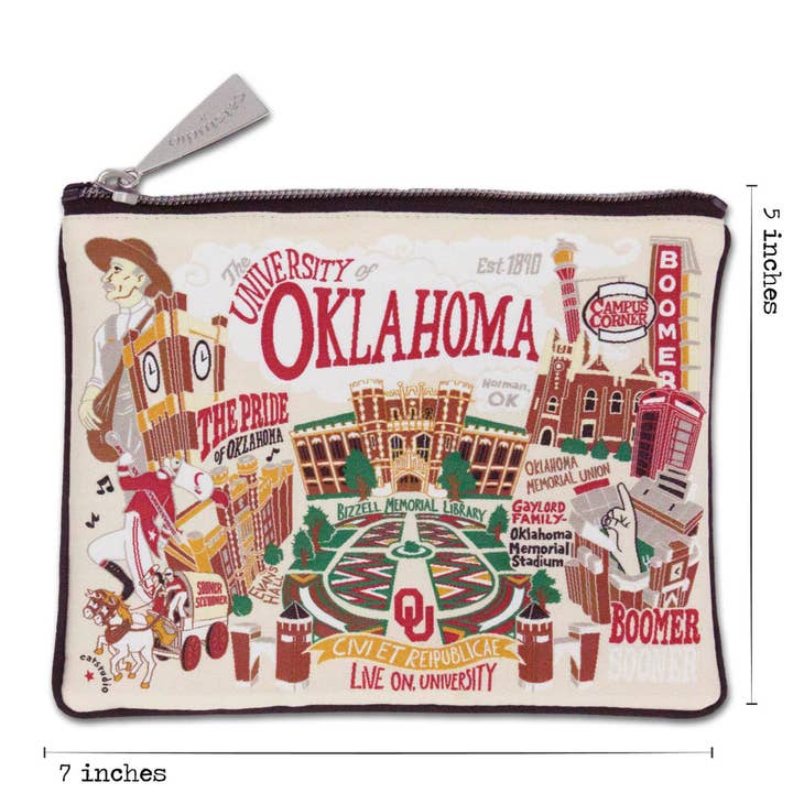 catstudio - Wholesale Pouch - Unisex - Oklahoma, University of Collegiate Zip Pouch2