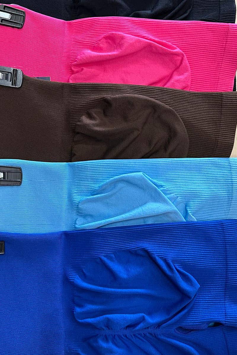 Color 5 - Wholesale Athletic Shorts - Women's - Solid color seamless active wear yoga shorts w/ scrunch butt7