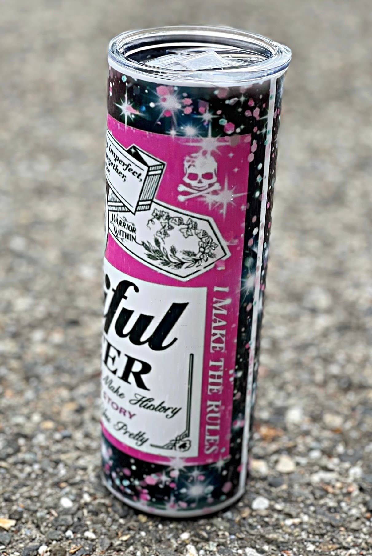 Lasting Impressions CT - Wholesale Insulated Mug/Tumbler - Wholesale | 4 pcs | Beautiful Disaster 20 oz Skinny Tumbler3