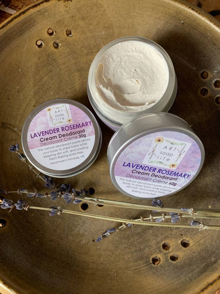 Natural Cream Deodorant Paste with essential oils for wholesale by Art Soap Life
