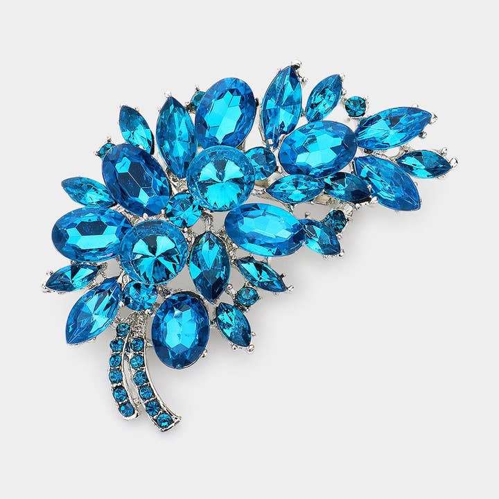 Sensibling Corp. - Wholesale Brooch - Glass Crystal Leaf Pin Brooch23