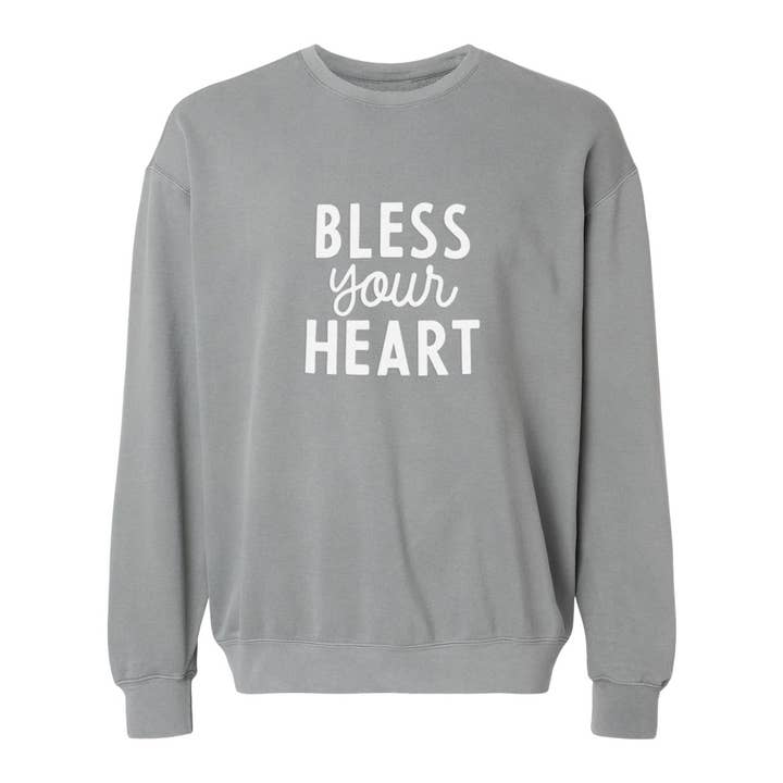 Frankie Jean - Wholesale Graphic Sweatshirt - Unisex - Bless Your Heart Washed Sweatshirt3