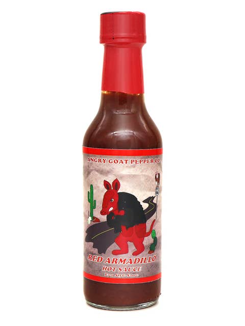 Angry Goat Pepper Co - Red Armadillo Hot Sauce for wholesale by Parker Family Foods, LLC