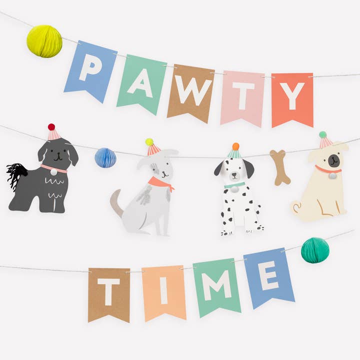 Puppy Party Garland Set for wholesale by Meri Meri