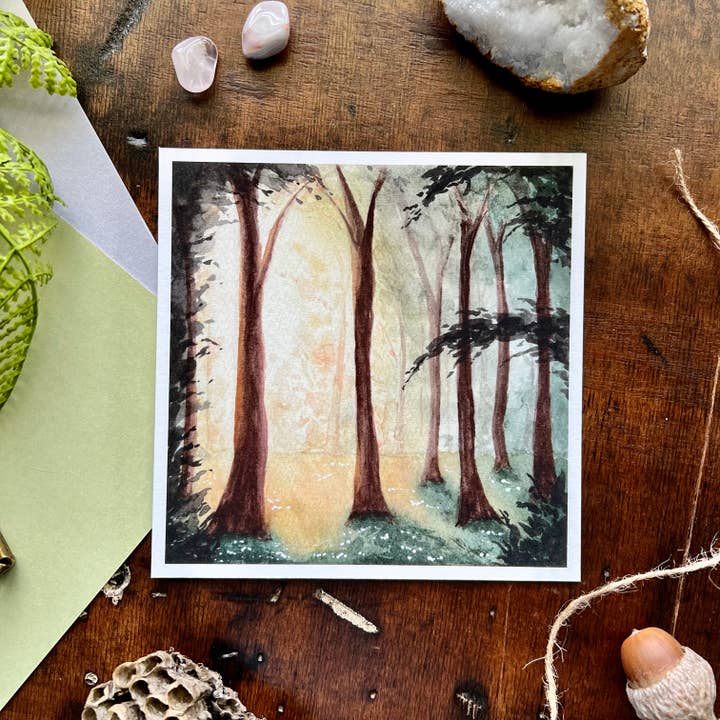 Sunrise Forest Print for wholesale by The Unrefined Crafter
