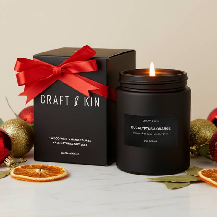 Eucalyptus & Orange Candle for wholesale by Craft & Kin