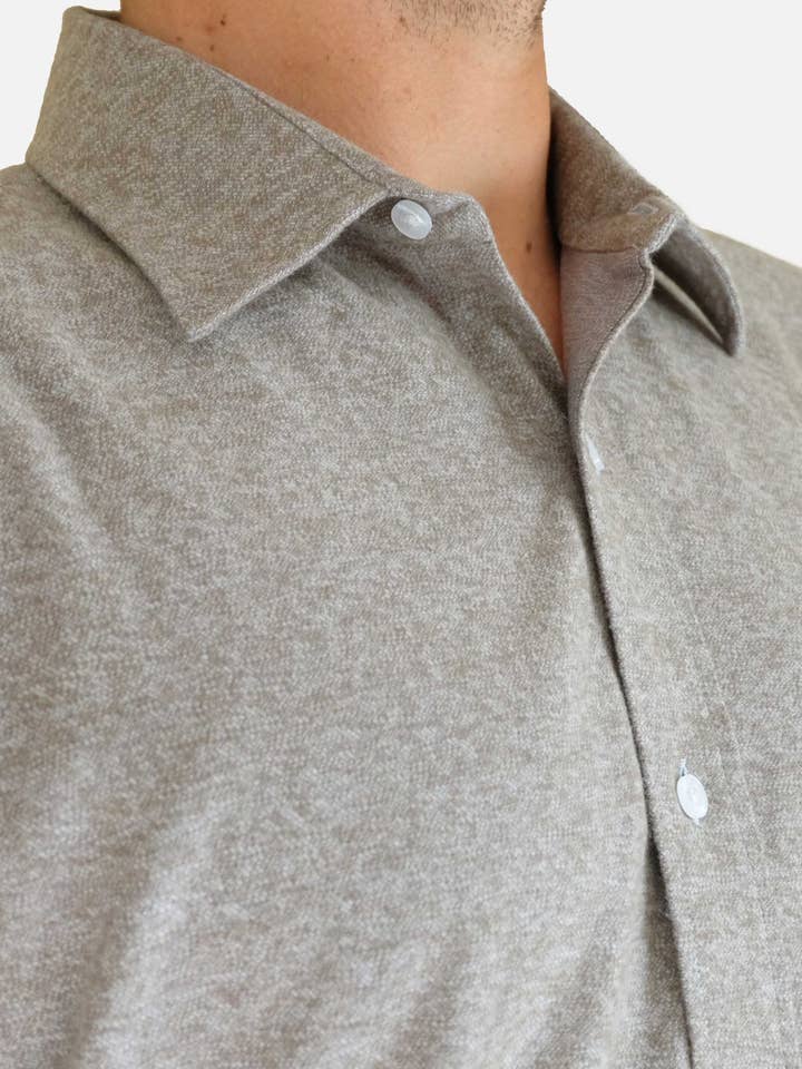 EKZO - Wholesale Button Down Shirt - Men's - Flannel Shirt Heather Sage2