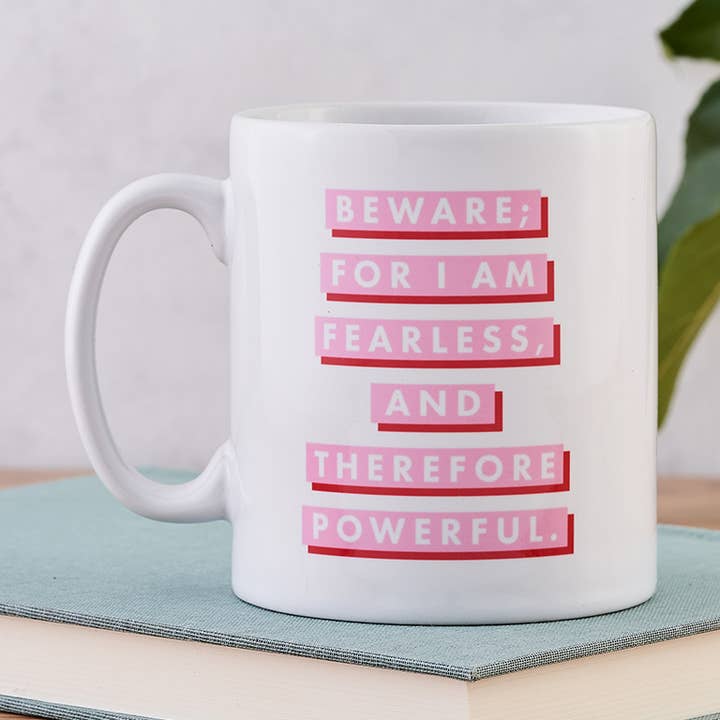 Fearless Feminist Mug for wholesale by Bookishly (No US Import Fees)
