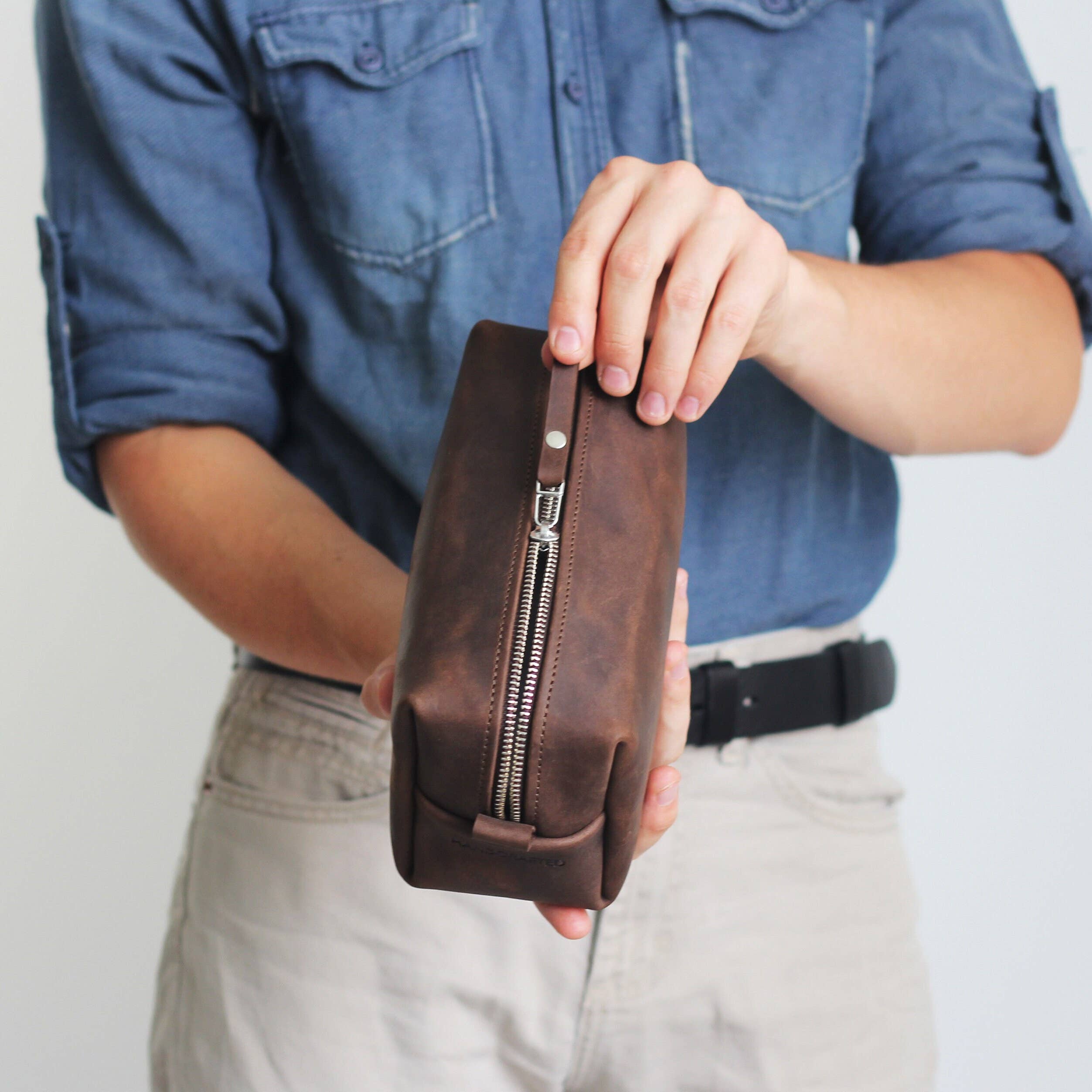 Pol Leather Studio - Wholesale Toilettas - Heren - Leren Toilettas voor Heren Gepersonaliseerde Leren Tas voor Mannen6