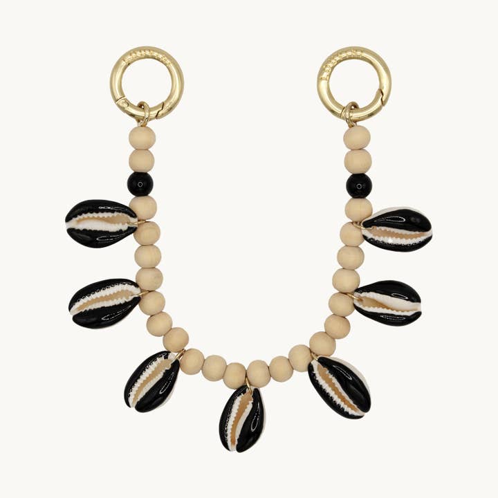 CHAÎNE COQUILLAGES PETIT MOANA - NOIR for wholesale by Louvini Paris