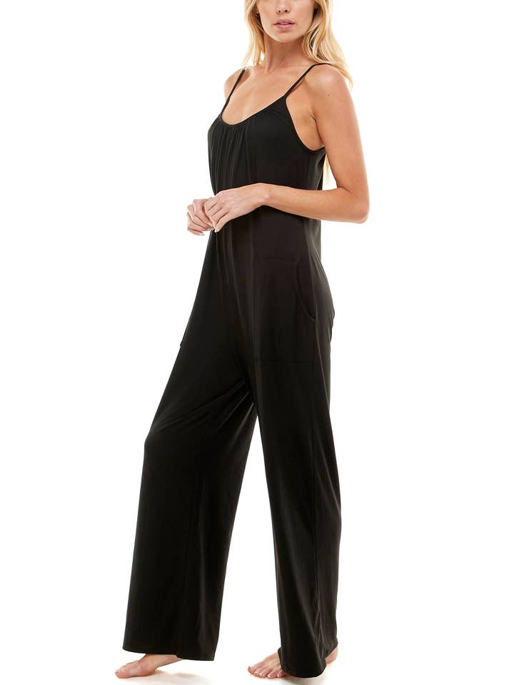 BLACK Russell Jumpsuit for wholesale on Faire