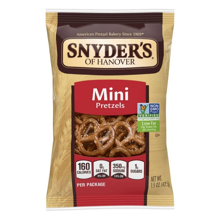 Majestic Wholesale - Vente Bretzels - Snyder's of Hanover Mini Bretzels, sachets de 42,5 g, boîte de 60 unités1