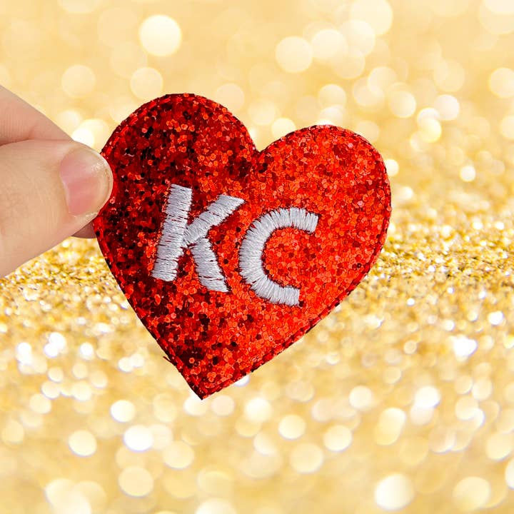 Urban Clay - Wholesale Patch - KC HEART IRON-ON PATCH