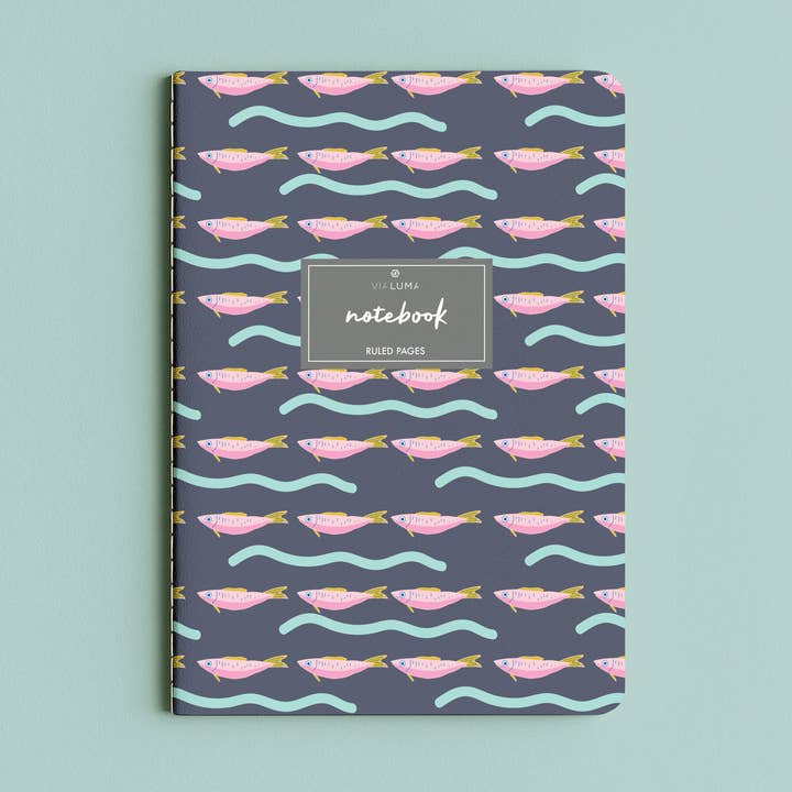 Fish Notebook for wholesale by Via Luma