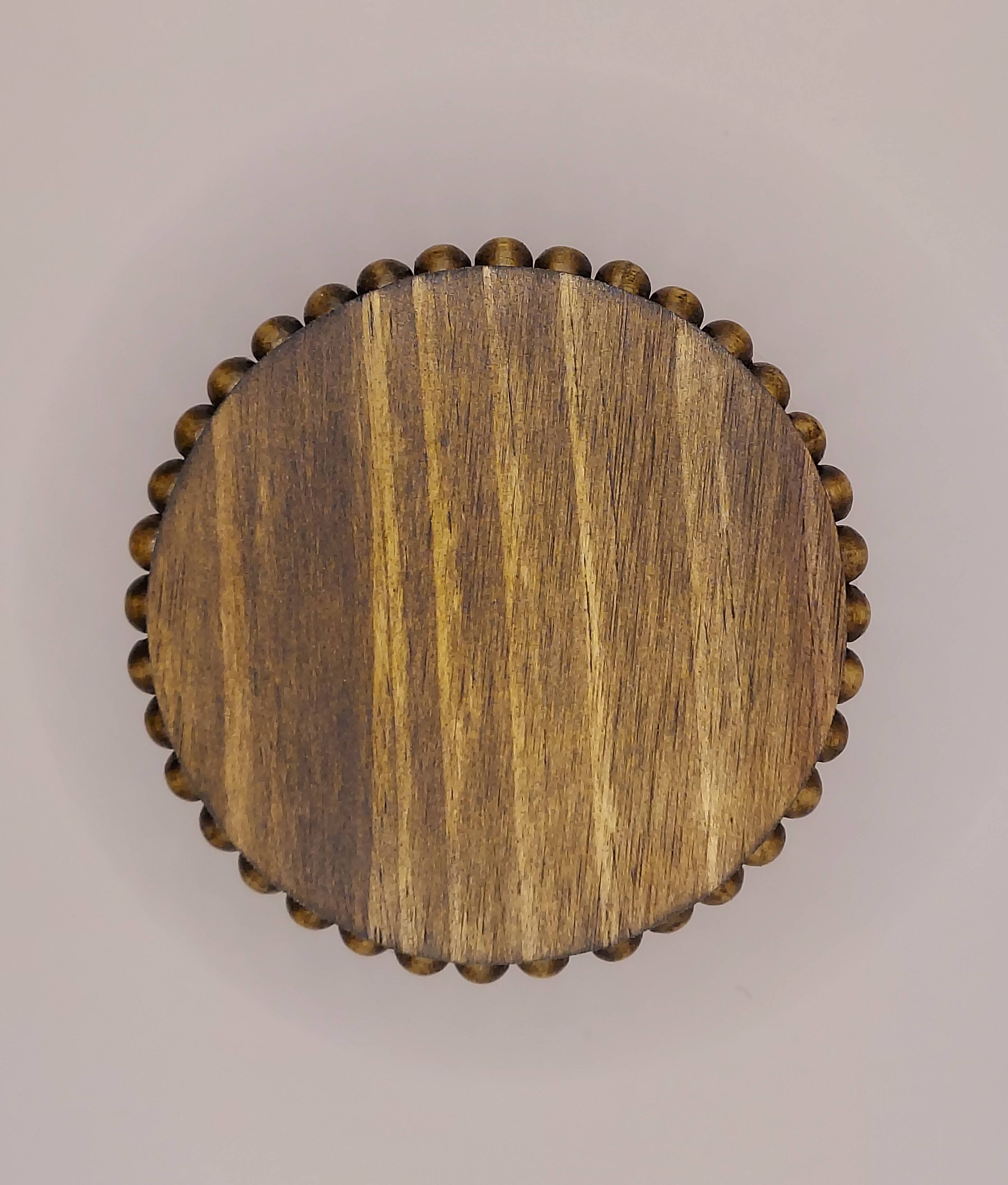 Crafty Wood Studios - Wholesale Desk Riser - 2.5" Mini Beaded Wood Riser, Beaded Farmhouse Riser2