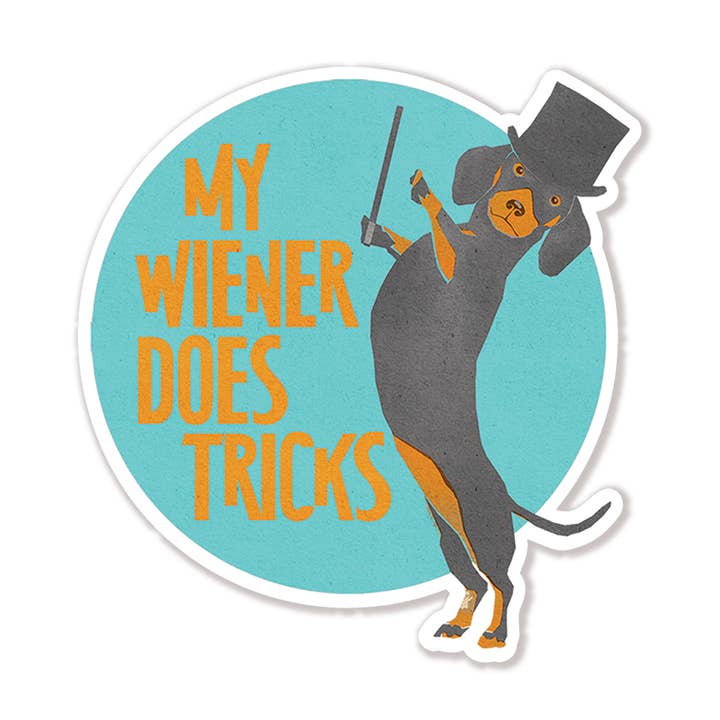 My Wiener Does Tricks klistermärke för wholesale av Cardideology