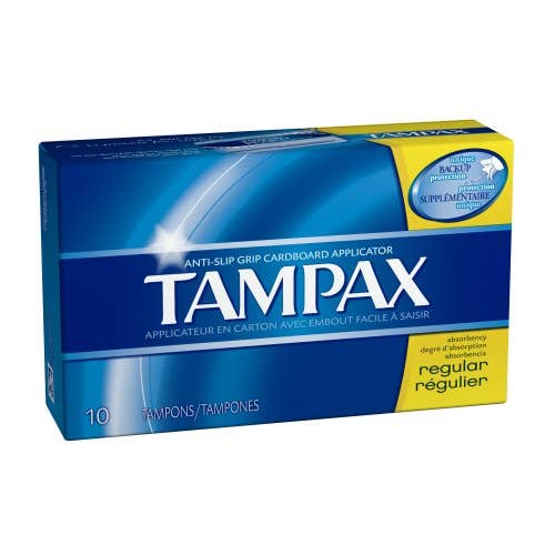 Tampax Reg Unscented 10ct Tampon Single Box for wholesale by Shop The King