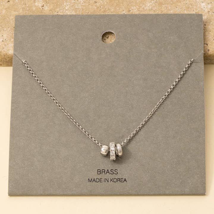 Anarchy Street - Wholesale Link & Chain Necklace - Mixed Ring Charms Dainty Chain Necklace5