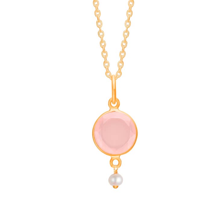 Evenecklace rose pour la vente par Lisberg Jewellery