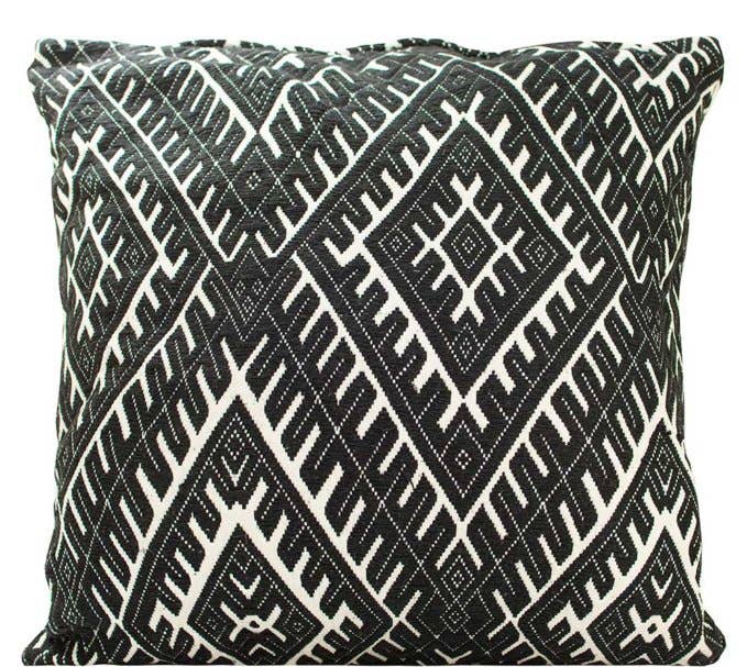 Vintage Addiction - Wholesale Throw Pillow Cover - Black and White Diamond Pattern Pillow Cover2