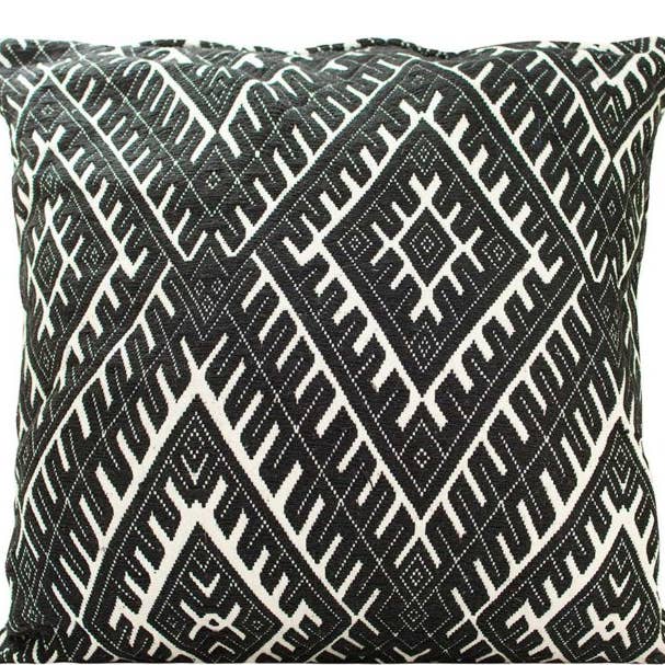 Vintage Addiction - Wholesale Throw Pillow Cover - Black and White Diamond Pattern Pillow Cover2