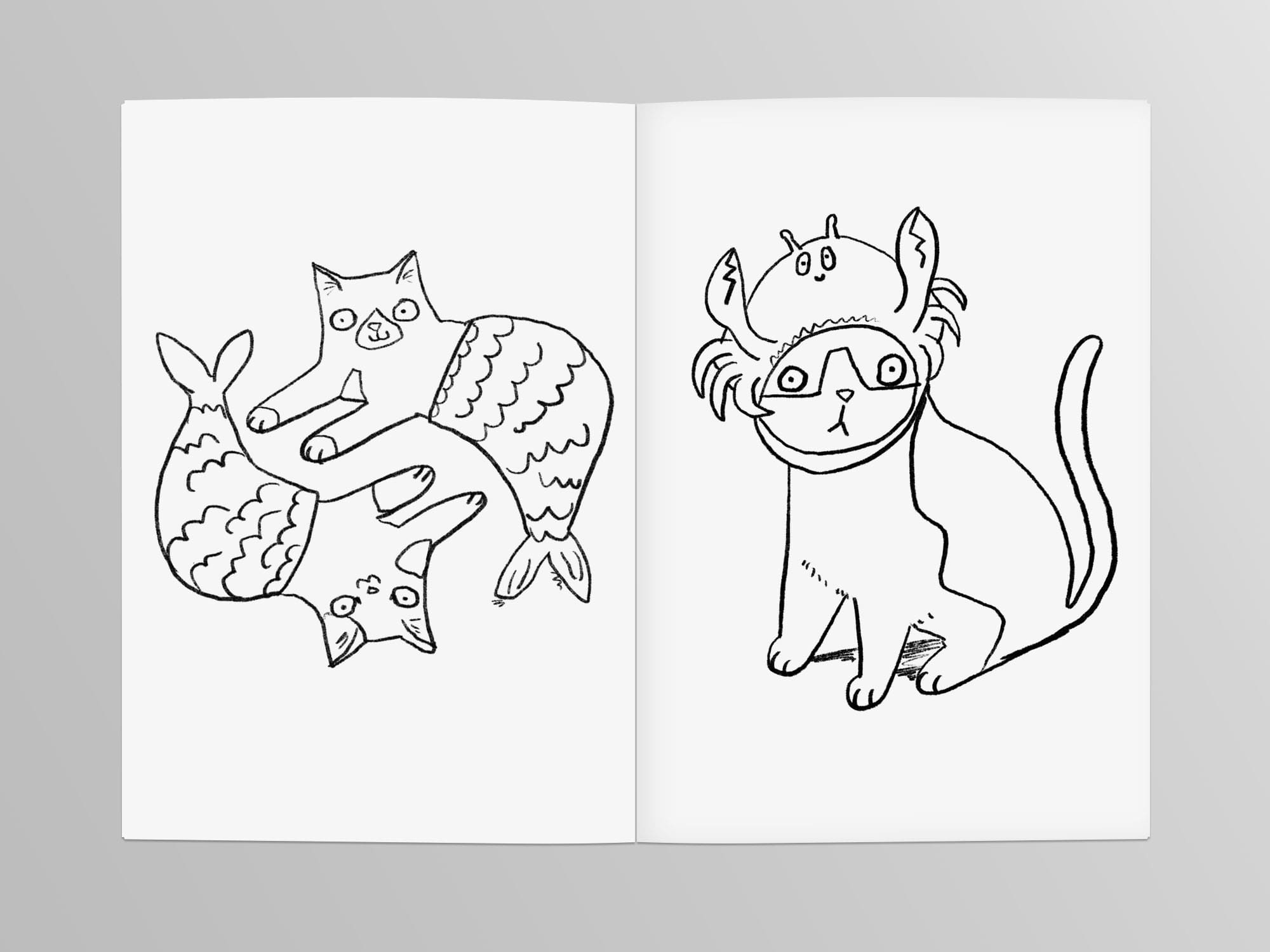 Jo Clark Design - Wholesale Coloring & Activity Book - Adult - Zodicats Cats of the Zodiac Colouring Book1
