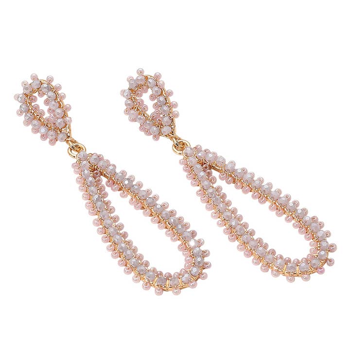 Sensibling Corp. - Wholesale Dangle Earrings - Seed Beaded Long Teardrop Dangle Earrings
11