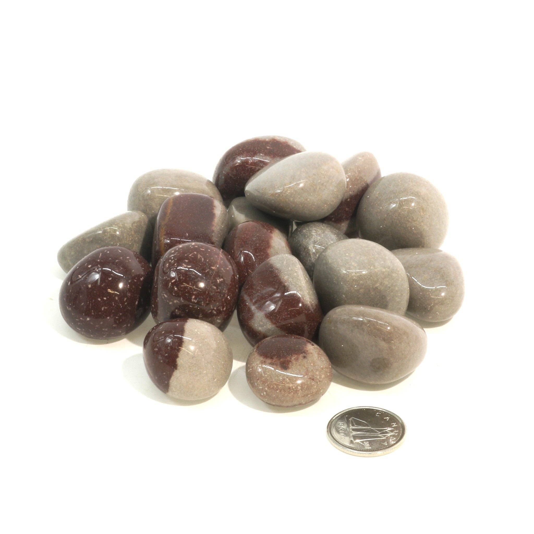 Stonebridge Imports - Vente Pierre et cristal de spiritualité - Pierre roulée de Shiva Lingam de la Narmada2