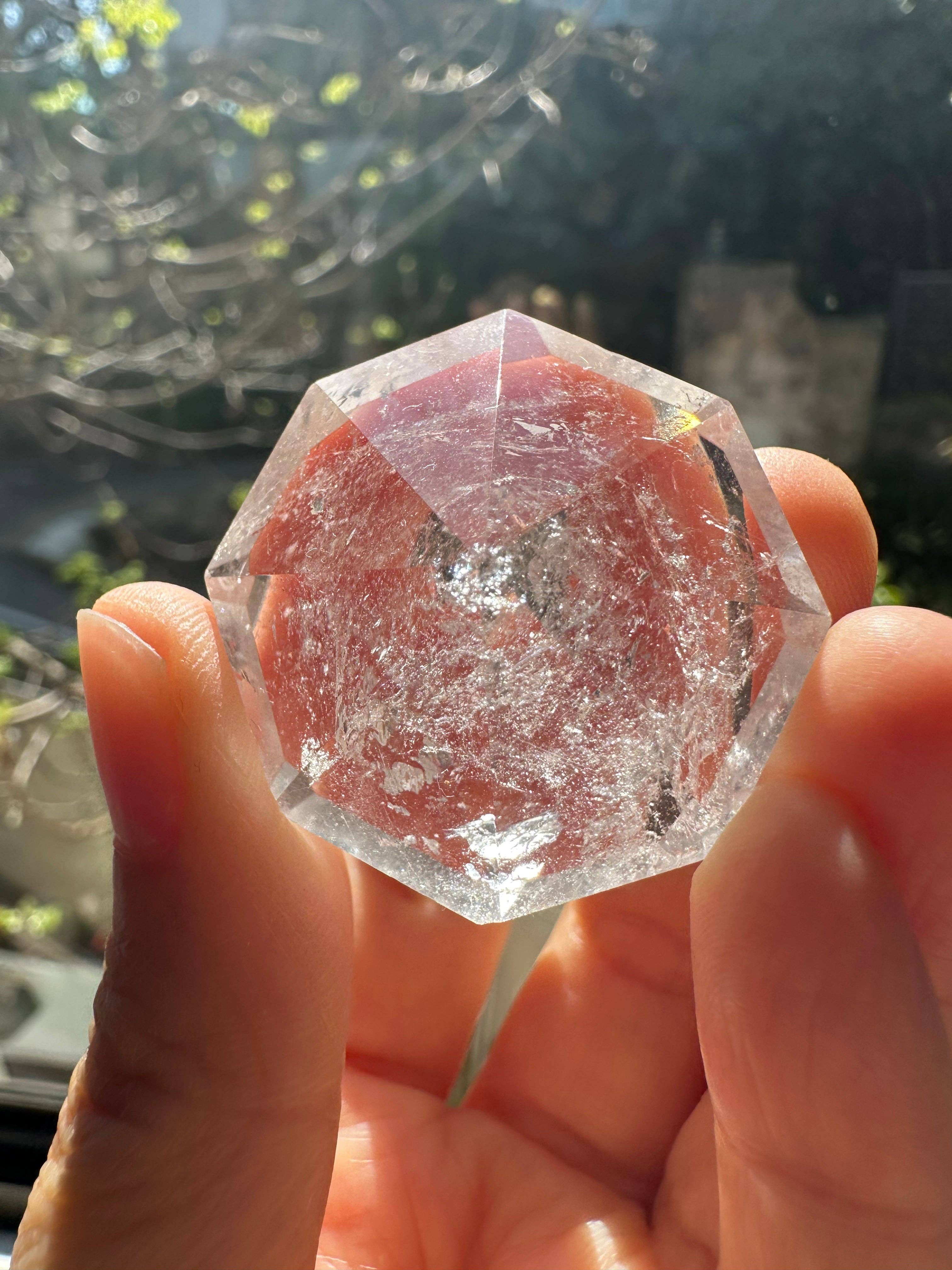 Moon Rituals - Wholesale Spiritual Stone/Crystal - Exquisite Clear Quartz Diamond 3–4cm – Natural Healing Crystal for Clarity, Energy & Christmas Crystal Gift6