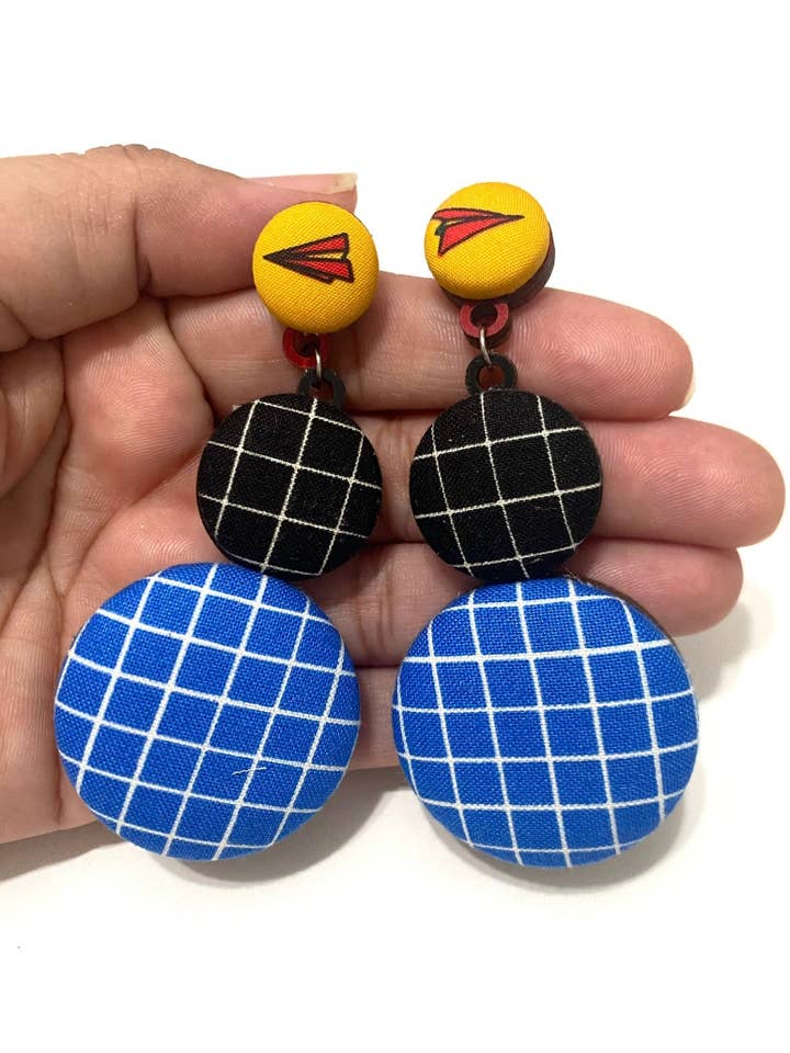 Azúcar Earrings- Paper Plane for wholesale by Botón de Azúcar