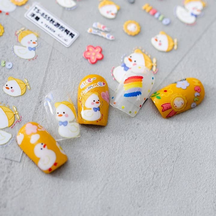 LULUFUNSTUDIO - Wholesale Nail art/sticker - Hallo Claws | Kawaii Eend Nagel Deco Sticker1