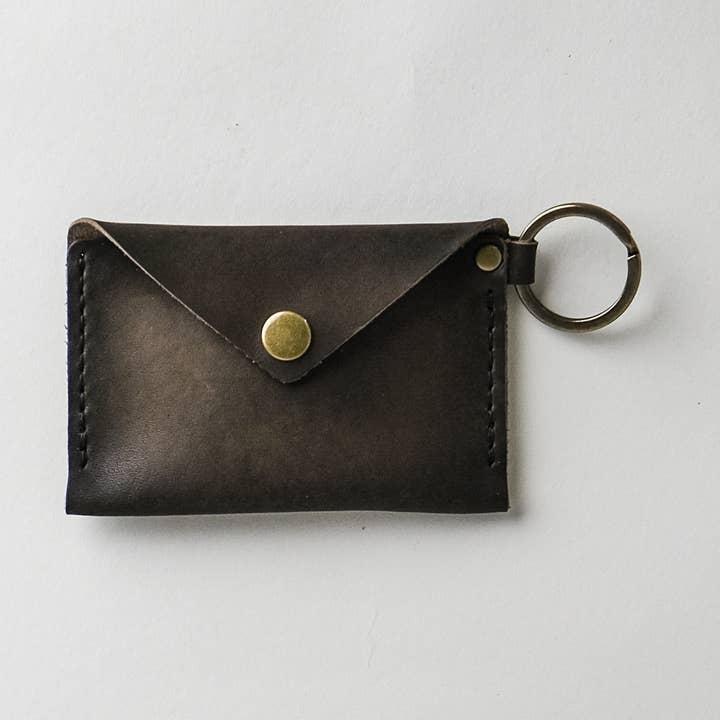 Brown Leather Keychain Wallet for wholesale by Choice Goods Co.