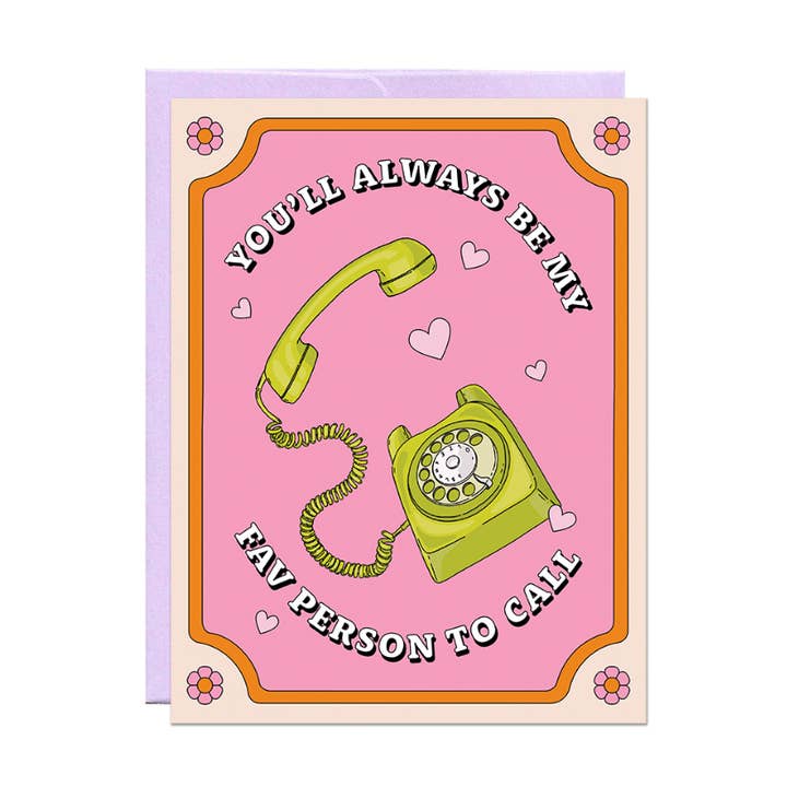 Fav Pessoa Ligar | Cartão Dia da Mãe por atacado de Party Mountain Paper co.