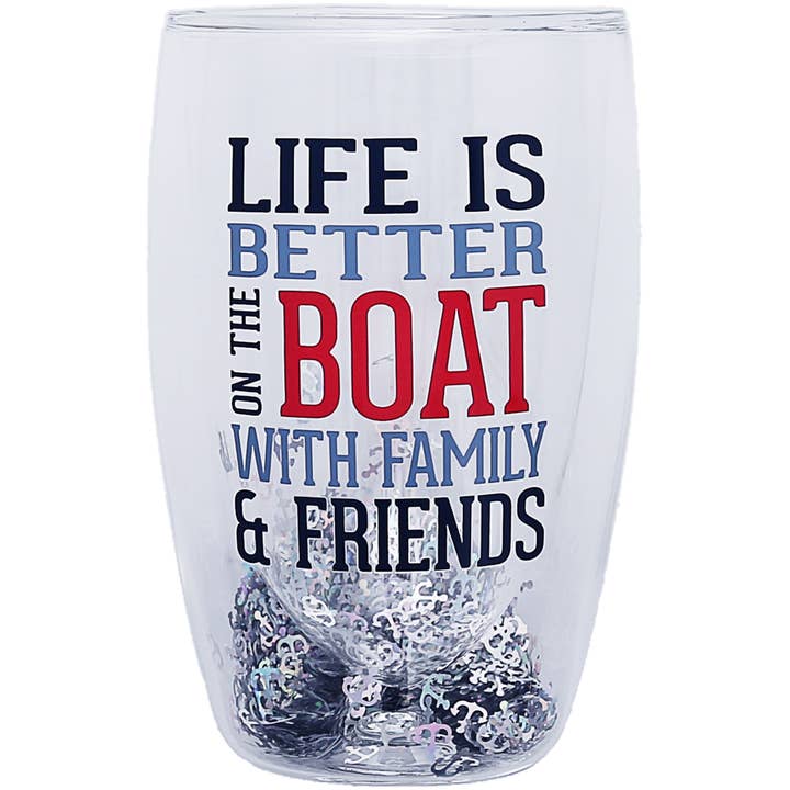 On the Boat - 14 oz Double-Walled Glass for wholesale by Pavilion