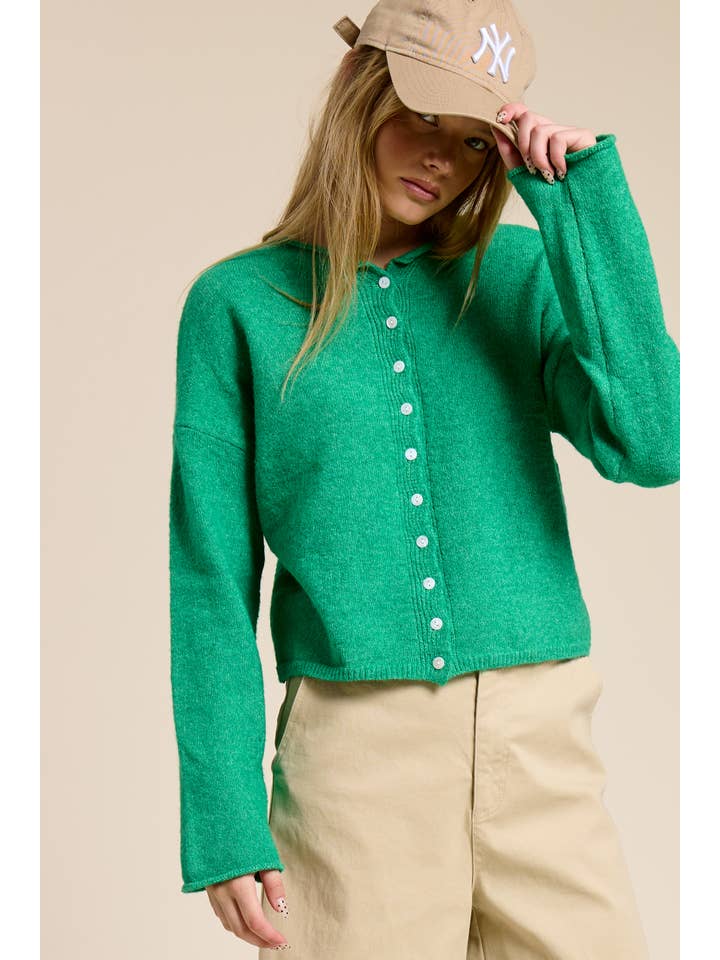 Mimosa - Wholesale Cardigan - Women's - Essential Button Down Cardigan Top24