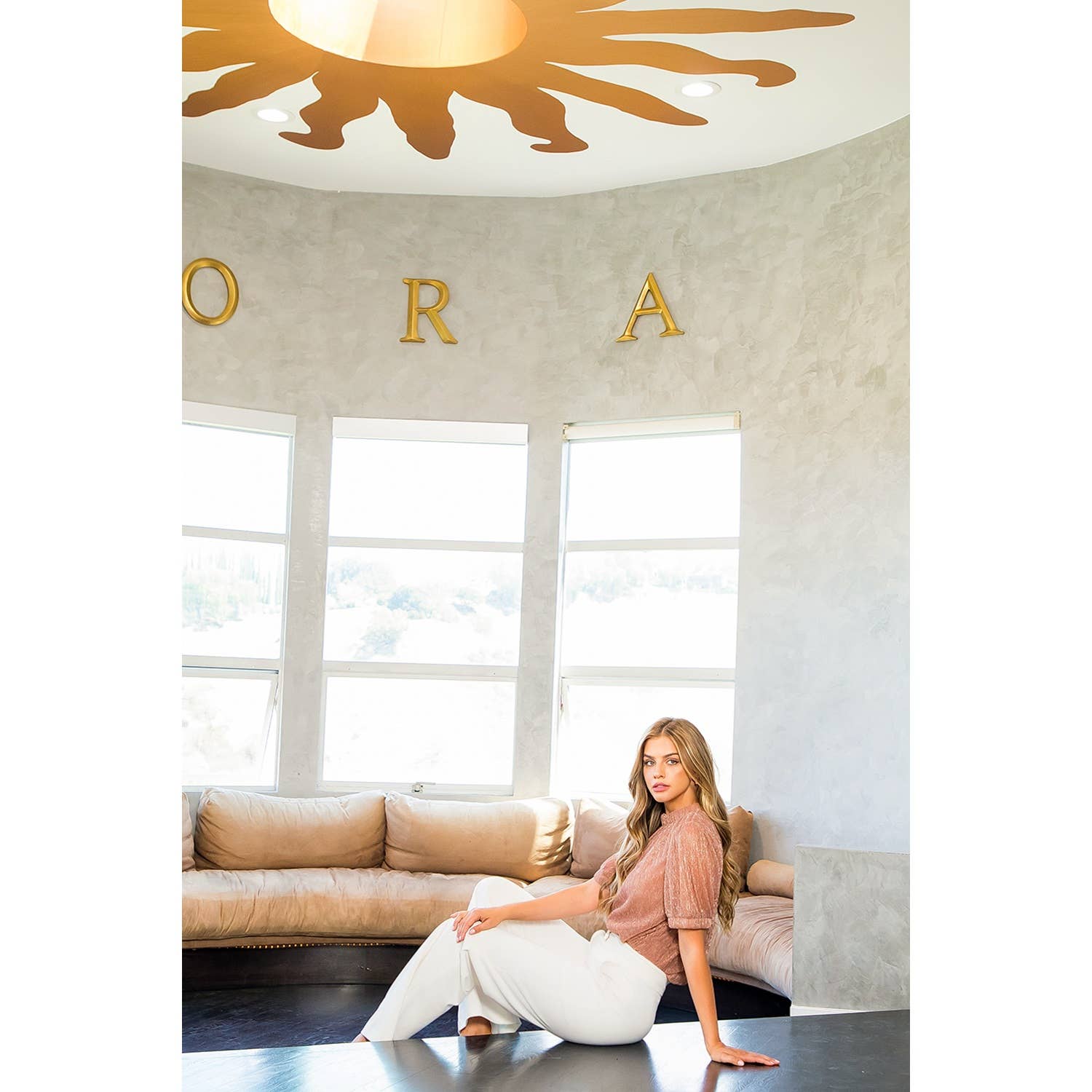 ROUGIR Top métallisé à manches courtes en vente sur Faire7