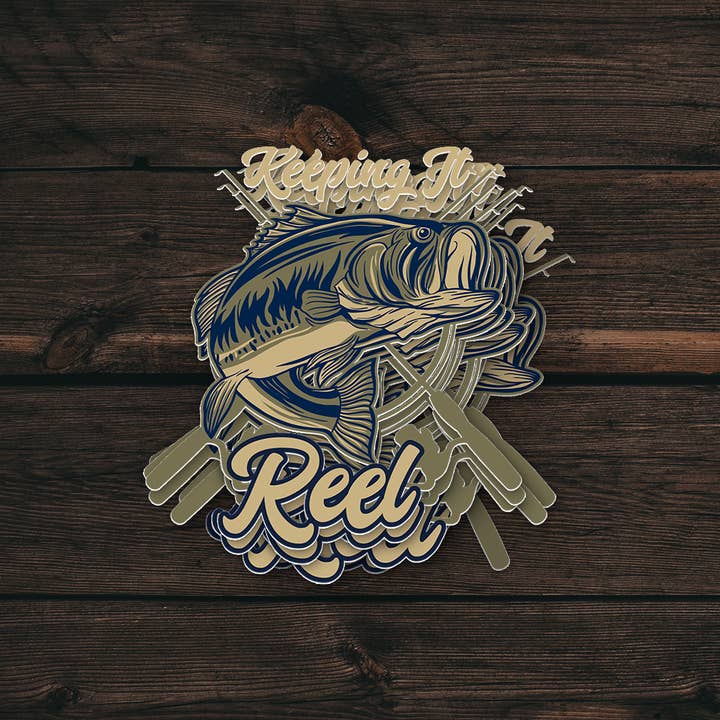 Angleraufkleber | Immer am Haken Spruch | Vinylaufkleber für den Großhandel von PiggyPrintStickers