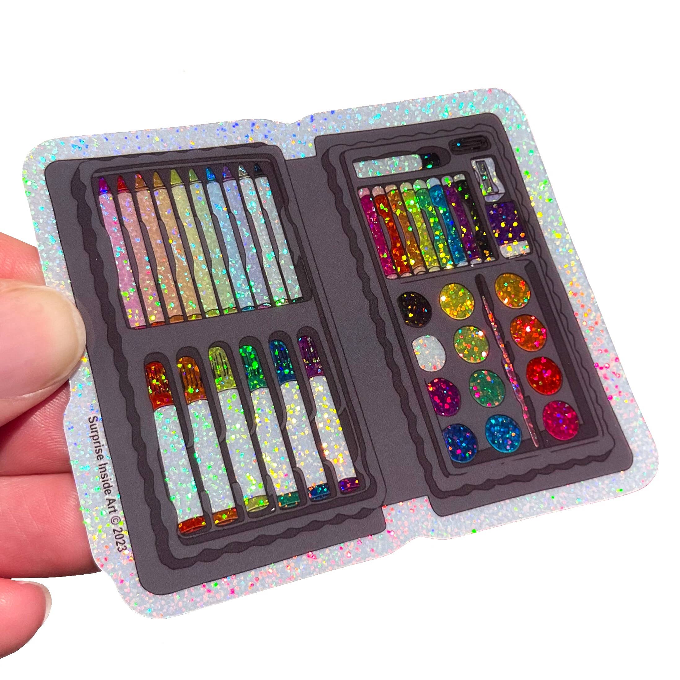 Surprise Inside Art - Wholesale Sticker - Sparkle Artist Supply Kit Vinyl Sticker3