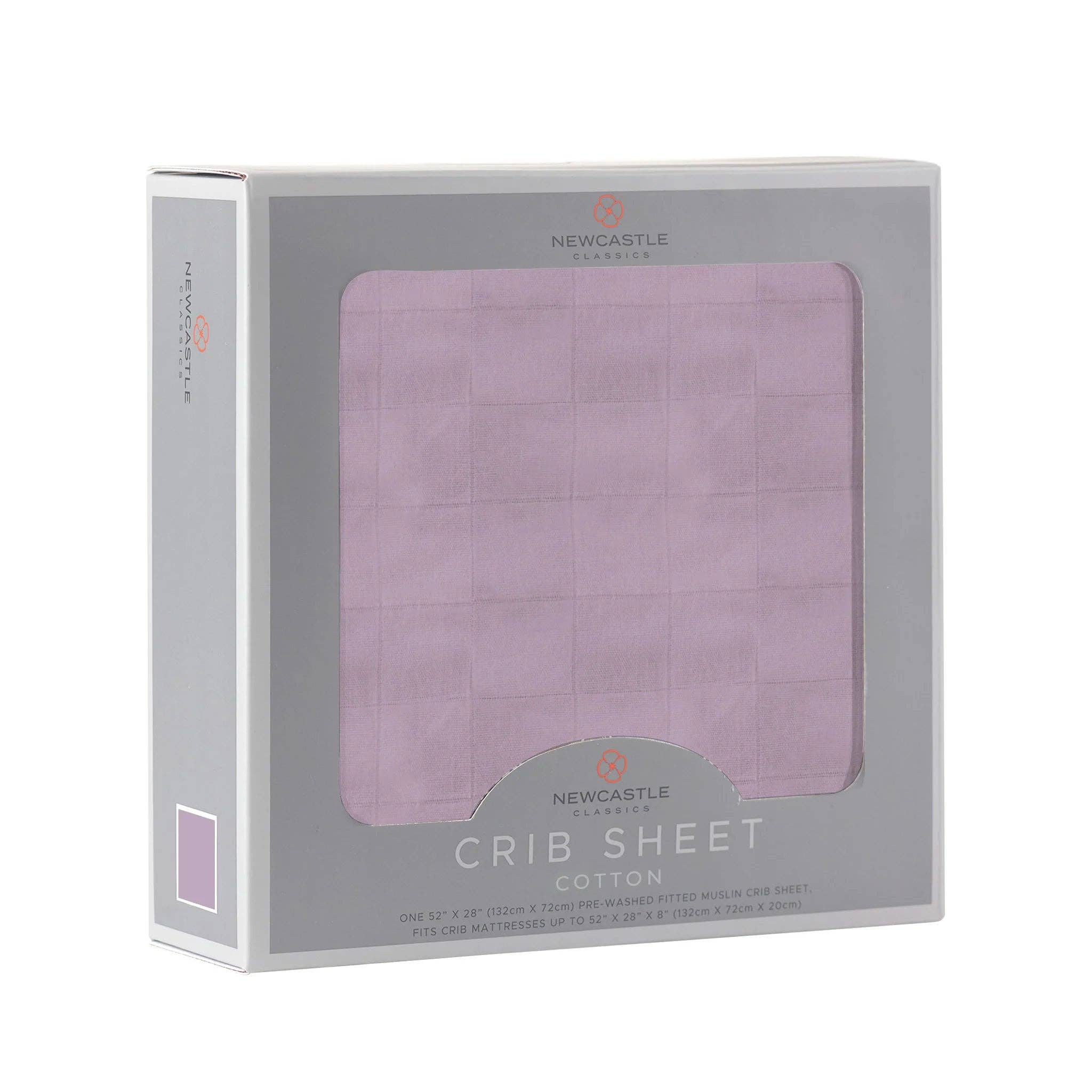 Newcastle Classics - Wholesale Cot/Crib Sheets - Orchid Lavender Cotton Crib Sheet2
