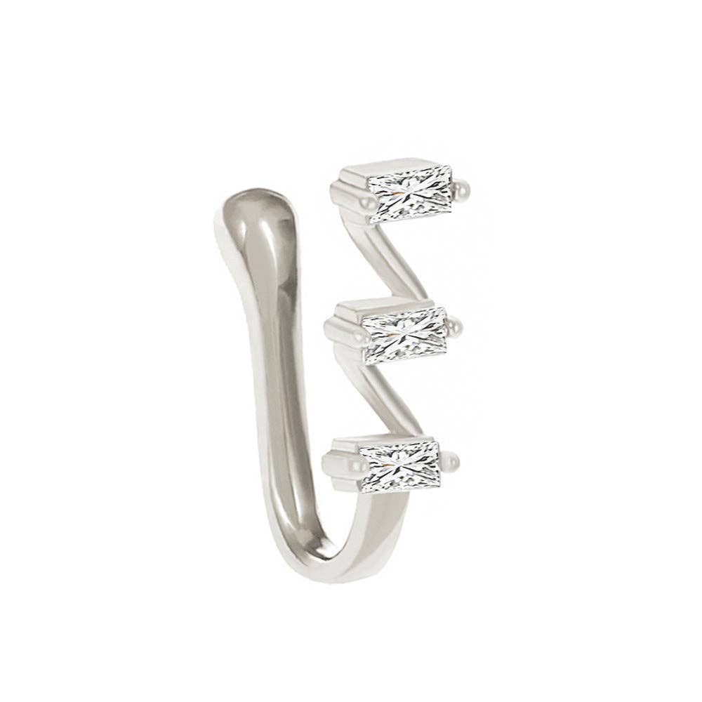 SALINA TRADING INC - Wholesale Neusring - U-vorm Ster Hart Kroon Niet-piercing Neusring36