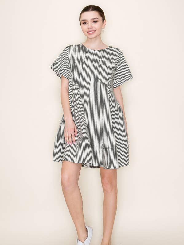 VESTIDO CURTO COM BALANÇO E RISCA - SDD6375 por atacado de Star Drop